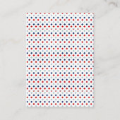 Red White and Due Books for Baby Begleitkarte (Rückseite)