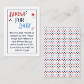 Red White and Due Books for Baby Begleitkarte (Vorne/Hinten)