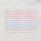 Red White and Due Diaper Raffcard Begleitkarte (Rückseite)