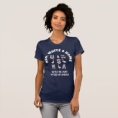 RED WHITE AND HONK Fun USA Goose 4. Juli T-Shirt (Vorne ganz)