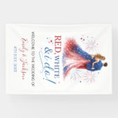Red White and I do Wedding Welcome Banner (Horizontal)