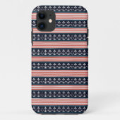 Red White and Nautic Phone Case (Rückseite)