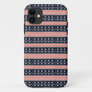 Red White and Nautic Phone Case
