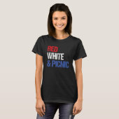 Red White and Picnic  4th of July T-Shirt (Vorne ganz)