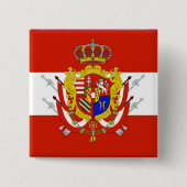 Red White Banner Großherzogtum Toskana Button (Vorderseite)