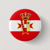 Red White Banner Großherzogtum Toskana Button (Vorderseite)