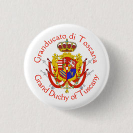 Red White Banner Großherzogtum Toskana Button