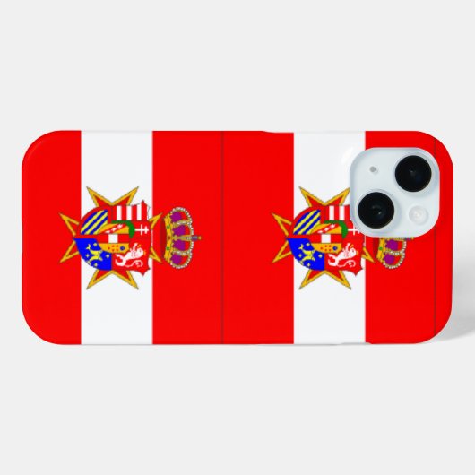 Red White Banner Großherzogtum Toskana Case-Mate iPhone Hülle (Rückseite (Horizontal))