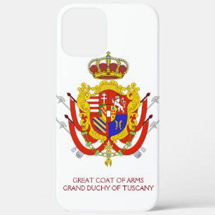 Red White Banner Großherzogtum Toskana iPhone 12 Pro Max Hülle