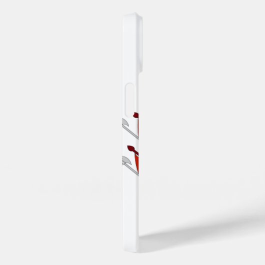 Red White Banner Großherzogtum Toskana Case-Mate iPhone Hülle (Rückseite / Rechts)