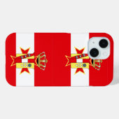 Red White Banner Großherzogtum Toskana Case-Mate iPhone Hülle (Rückseite (Horizontal))