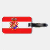 Red White Banner Großherzogtum Toskana Gepäckanhänger (Rückseite horizontal)