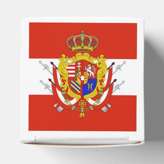 Red White Banner Großherzogtum Toskana Geschenkschachtel (Oben)