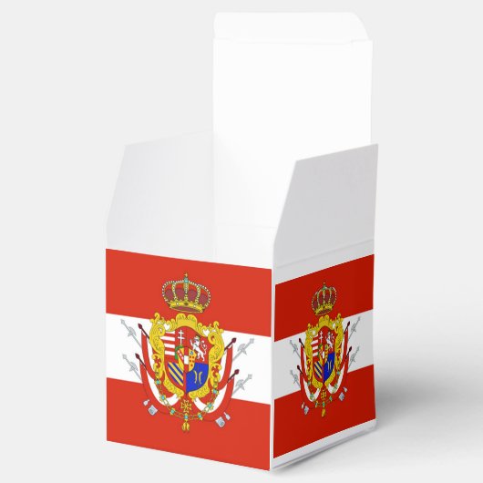 Red White Banner Großherzogtum Toskana Geschenkschachtel (Geöffnet)