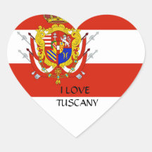 Red White Banner Großherzogtum Toskana