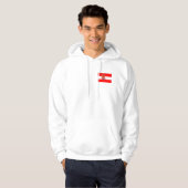 Red White Banner Großherzogtum Toskana Hoodie (Vorne ganz)