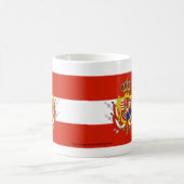 Red White Banner Großherzogtum Toskana Kaffeetasse (Mittel)
