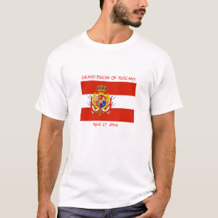 Red White Banner Großherzogtum Toskana T-Shirt