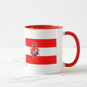 Red White Banner Großherzogtum Toskana Tasse