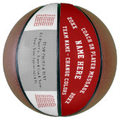 Red, White Basketball Geschenke für Trainer, Spiel (Vertikal)