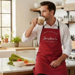 Red White Best Koch jemals Custom Your Kitchen Schürze