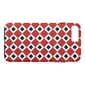 Red-White-Black Diamond Muster iPhone 8 Plus Fall Case-Mate iPhone Hülle (Rückseite (Horizontal))
