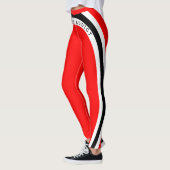 Red White Black - Fitness Addict! Leggings (Links)