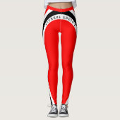 Red White Black - Fitness Addict! Leggings (Vorderseite)