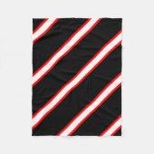 Red White Black Fleecedecke (Vorderseite)