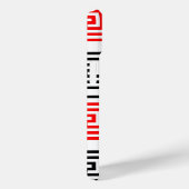 Red White Black Grikey Fret Pattern Design Case-Mate iPhone Hülle (Rückseite / Rechts)