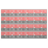Red White Black Grikey Fret Pattern Design Stoff (Fat Quarter (45,7 x 55,9 cm))