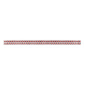 Red White Black Harlequin Diamond Pattern Satinband (Vorderseite)