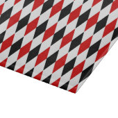 Red White Black Harlequin Diamond Pattern Schneidebrett (Ecke)