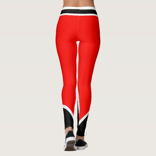 Red White Black Squad Leggings (Rückseite)