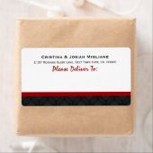 Red White Black Wedding Bride and Groom B433 (Insitu)