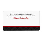 Red White Black Wedding Bride and Groom B433 (Vorne)