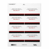 Red White Black Wedding Bride and Groom B433 (Vorne)