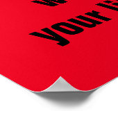 Red White Bleibe Positive Motivierend Inspiration Poster (Ecke)