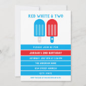 Red White Blue 4. Juli 2010 Einladung (Vorderseite)