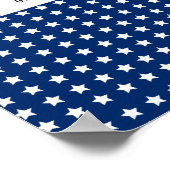 Red White Blue 4. Juli Baby Dusche Begrüßungszeich Poster (Ecke)