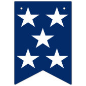 Red White Blue 4. Juli Business Company Logo Wimpelkette (Zweite Fahne)