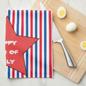Red White Blue 4. Juli Geschirrtuch (Viertel Falte)
