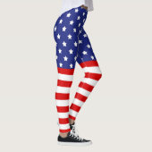 Red White Blue 4. Juli Leggings (Rechts)
