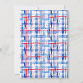 Red White Blue 4. Juli Summer Picnic Einladung (Rückseite)