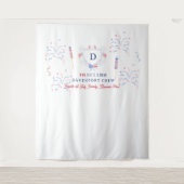 Red White & Blue | 4. Juli Wiedersehen Hintergrund Wandteppich (Vorderseite)