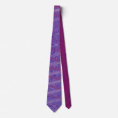 Red White Blue Abstrakt Trippy Wavy Psychedelic Krawatte (Vorderseite)