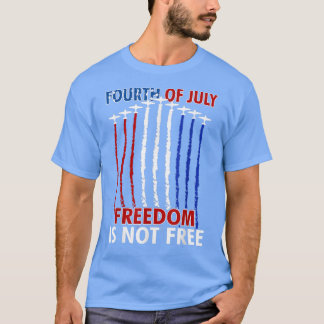 Red White Blue Air Force 4. july Proud USA Indepe T-Shirt