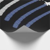 Red White Blue Air Force Flyover 4. Juli Geschenkpapier (Ecke)