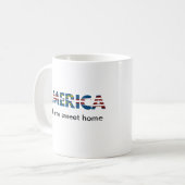 Red White & Blue America Kaffeetasse (Vorderseite Links)