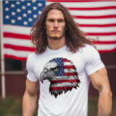 Red, White & Blue American Eagle 4. Juli T-Shirt